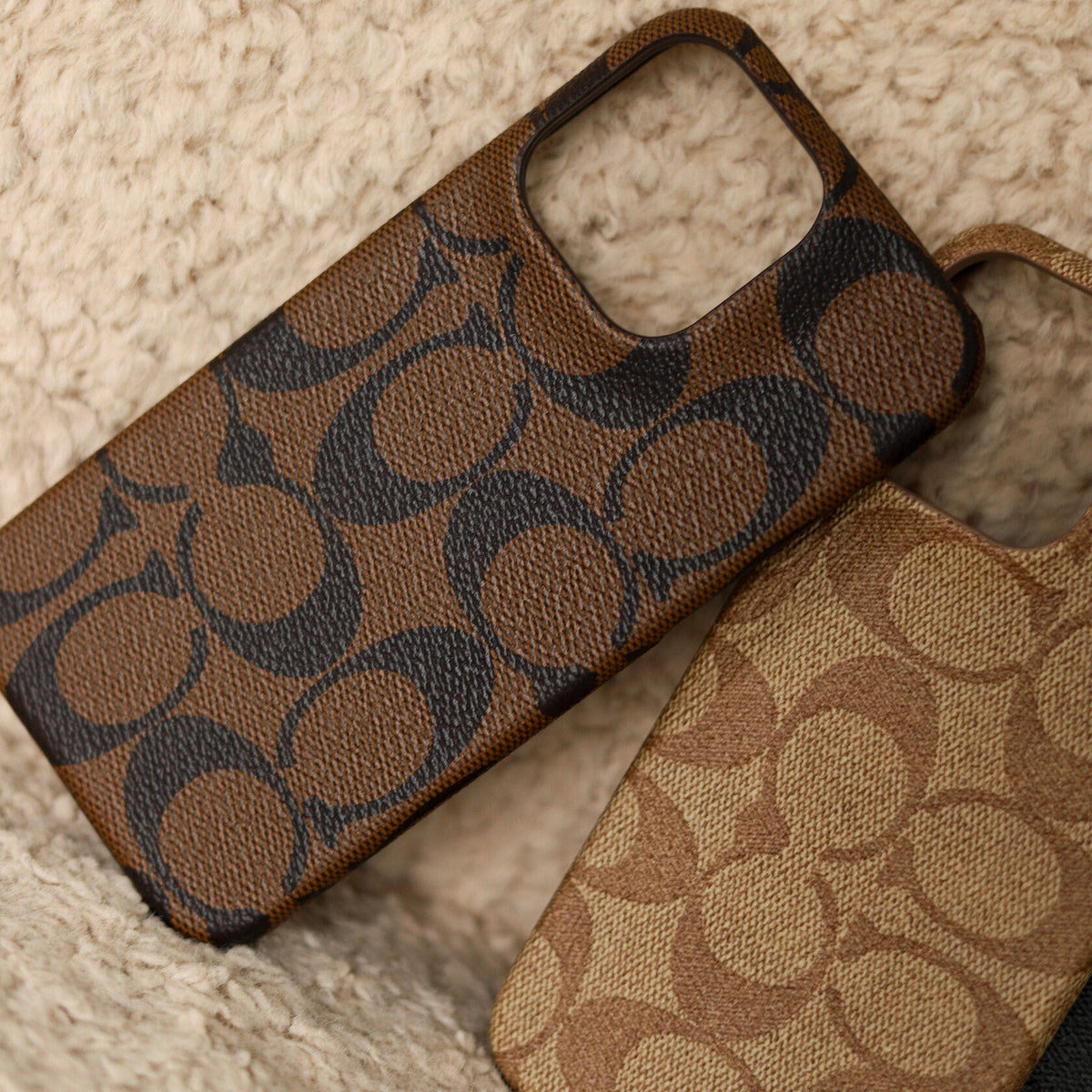 CCH Signature Monogram Canvas Case for iPhone 12-18 Series