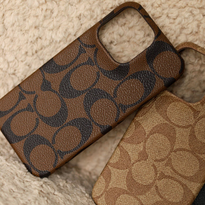 CCH Signature Monogram Canvas Case for iPhone 12-18 Series