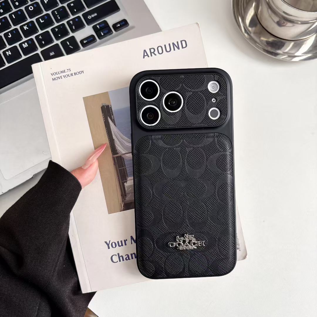 Luxury Signature Leather Case - iPhone 12-18 Pro & Pro Max