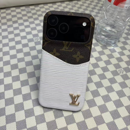 Leather Case with Card Holder for iPhone 12-18  Pro & Pro Max
