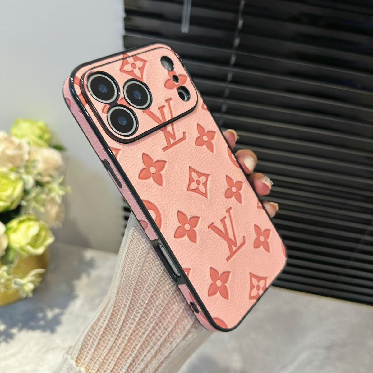 Lv Luxury Phone Case For iPhone 12-18 Pro & Pro Max