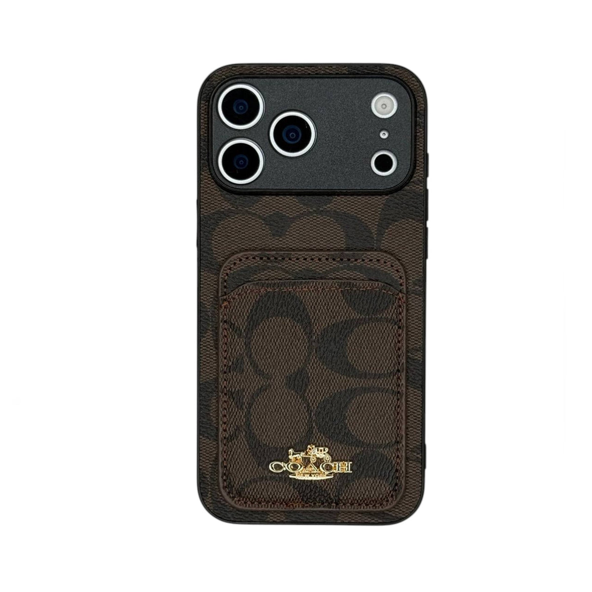 CCH Signature Monogram Card Holder Case for iPhone 12-18 Pro & Pro Max