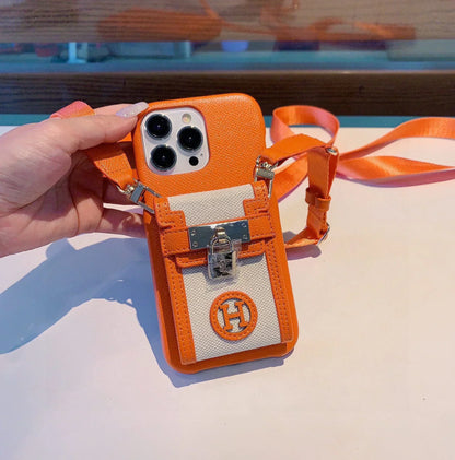 Transparent Pouch Case with Shoulder Strap - iPhone 12-18 Pro & Pro Max