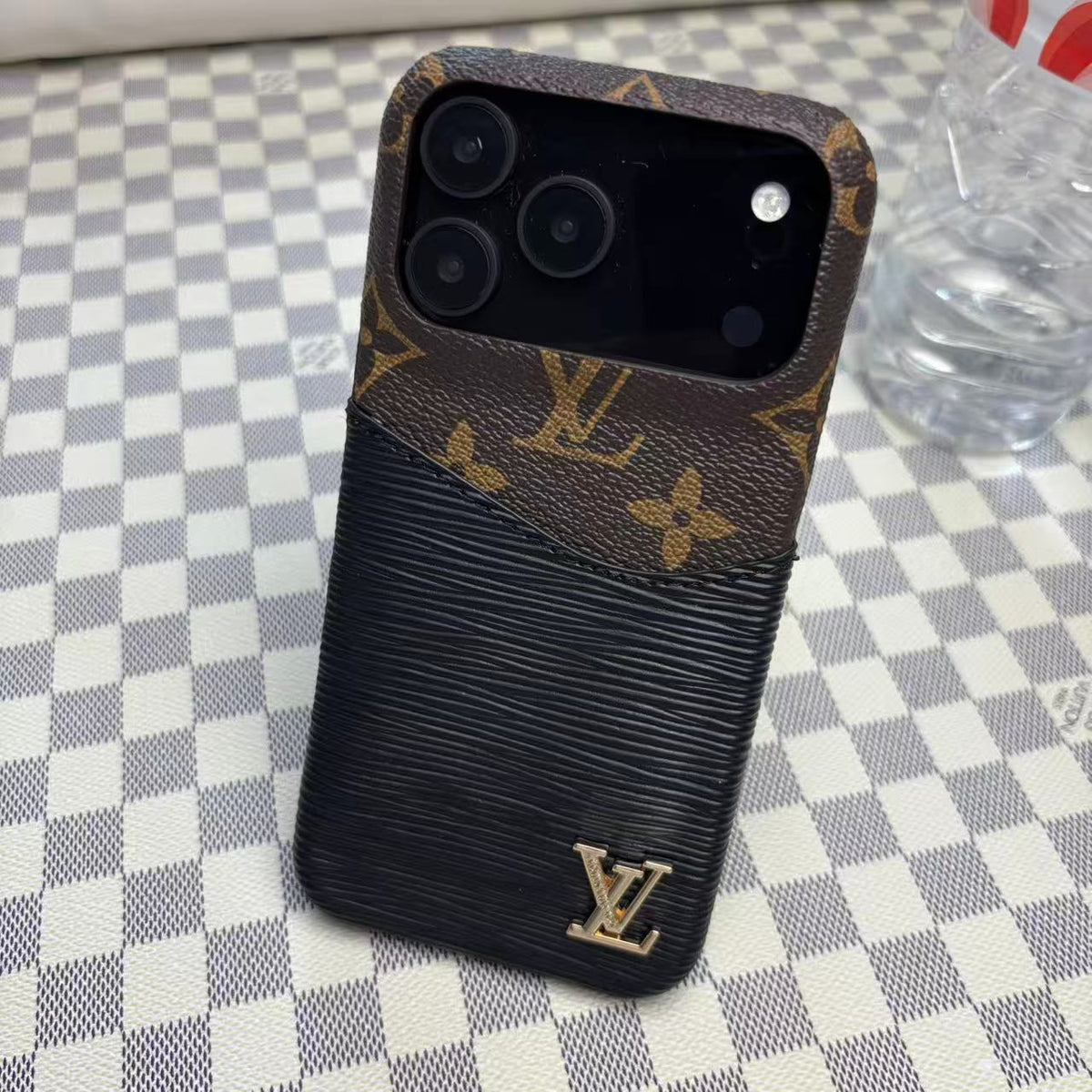Leather Case with Card Holder for iPhone 12-18  Pro & Pro Max