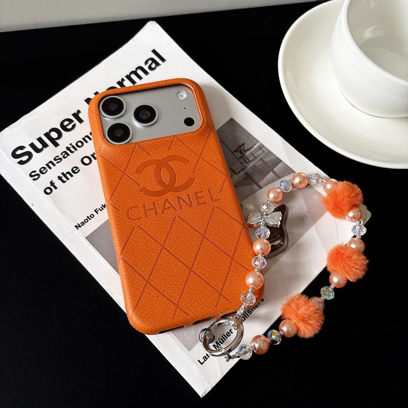 Luxury Quilted Leather Case for iPhone 12-18 Pro & Pro Max