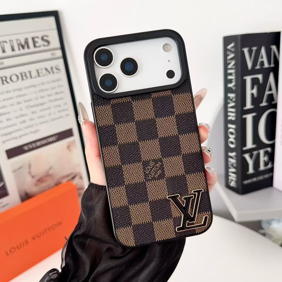 Luxury Brand Leather Phone Case for iPhone 13-18 Pro & Pro Max