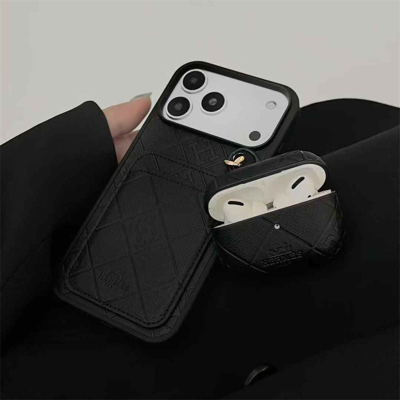 Elite Luxury Case with AirPods Pouch - iPhone 12-18 Pro & Pro Max