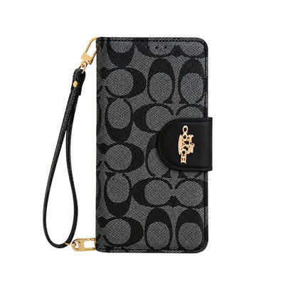 Luxury Wallet Case with Wrist Strap - iPhone 12-18 Pro & Pro Max