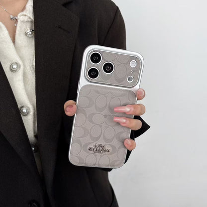 Luxury Signature Leather Case - iPhone 12-18 Pro & Pro Max