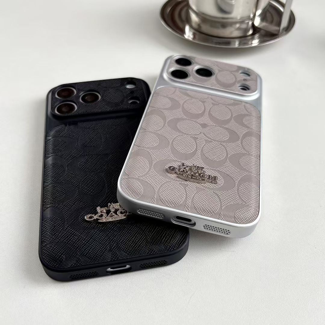 Luxury Signature Leather Case - iPhone 12-18 Pro & Pro Max