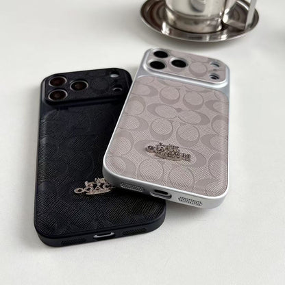 Luxury Signature Leather Case - iPhone 12-18 Pro & Pro Max