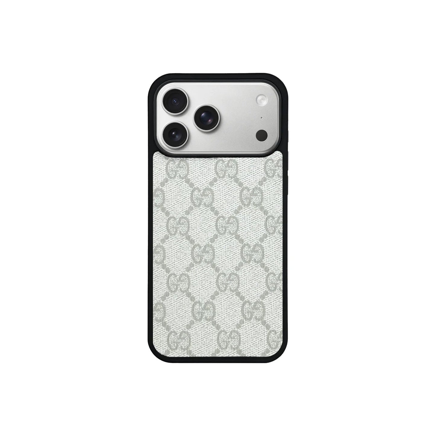 Retro White Full Coverage iPhone Case Position 1