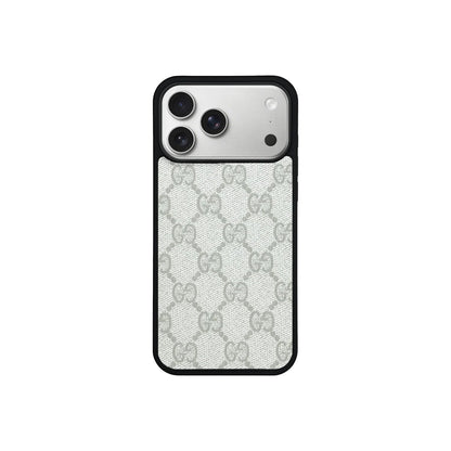 Retro White Full Coverage iPhone Case Position 1