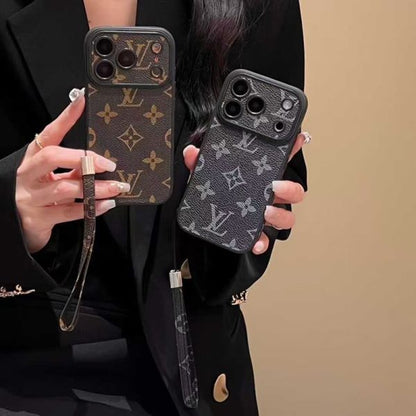 LV Phone Monogram Case with Strap For iPhone 13-18 Pro & Pro Max