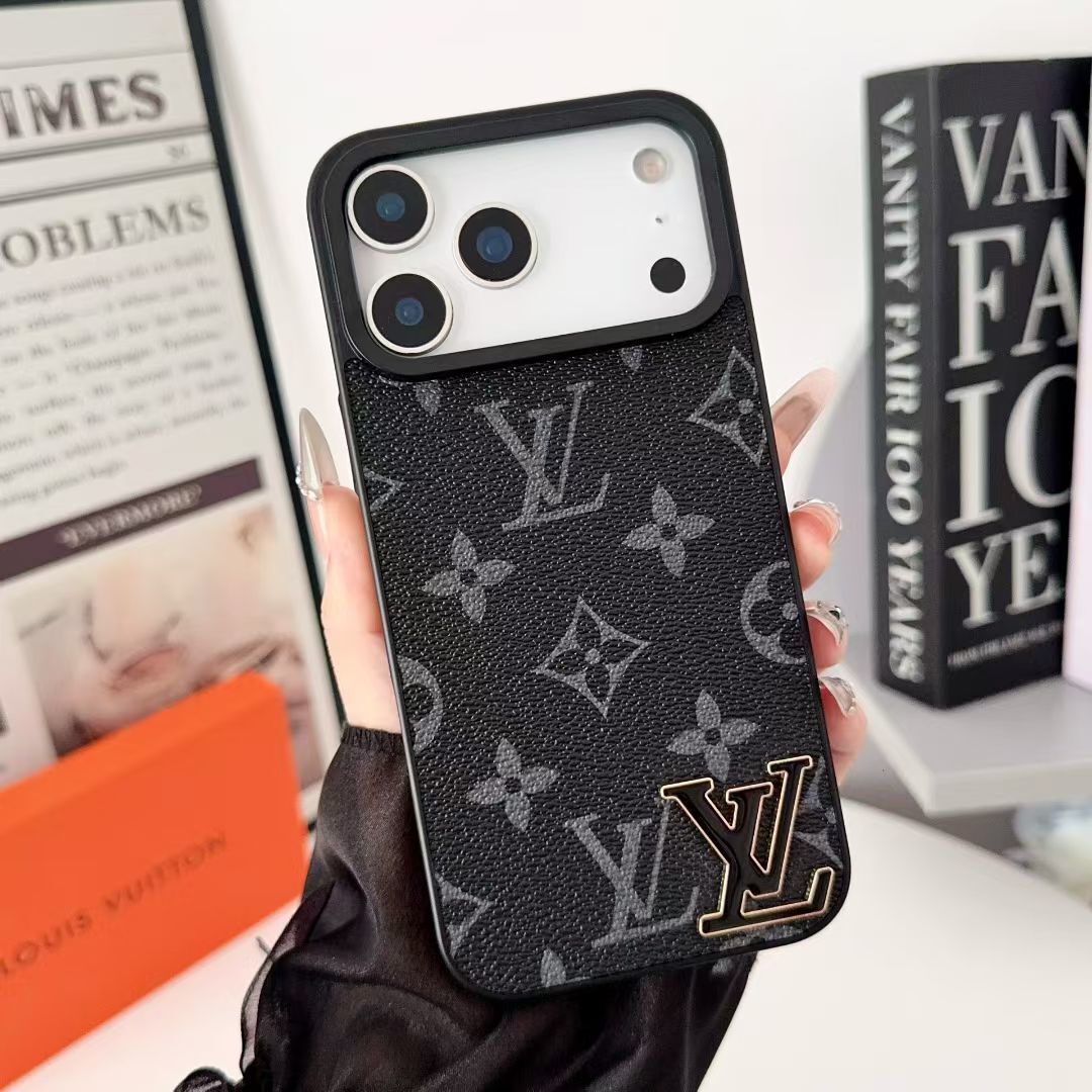 Luxury Brand Leather Phone Case for iPhone 13-18 Pro & Pro Max