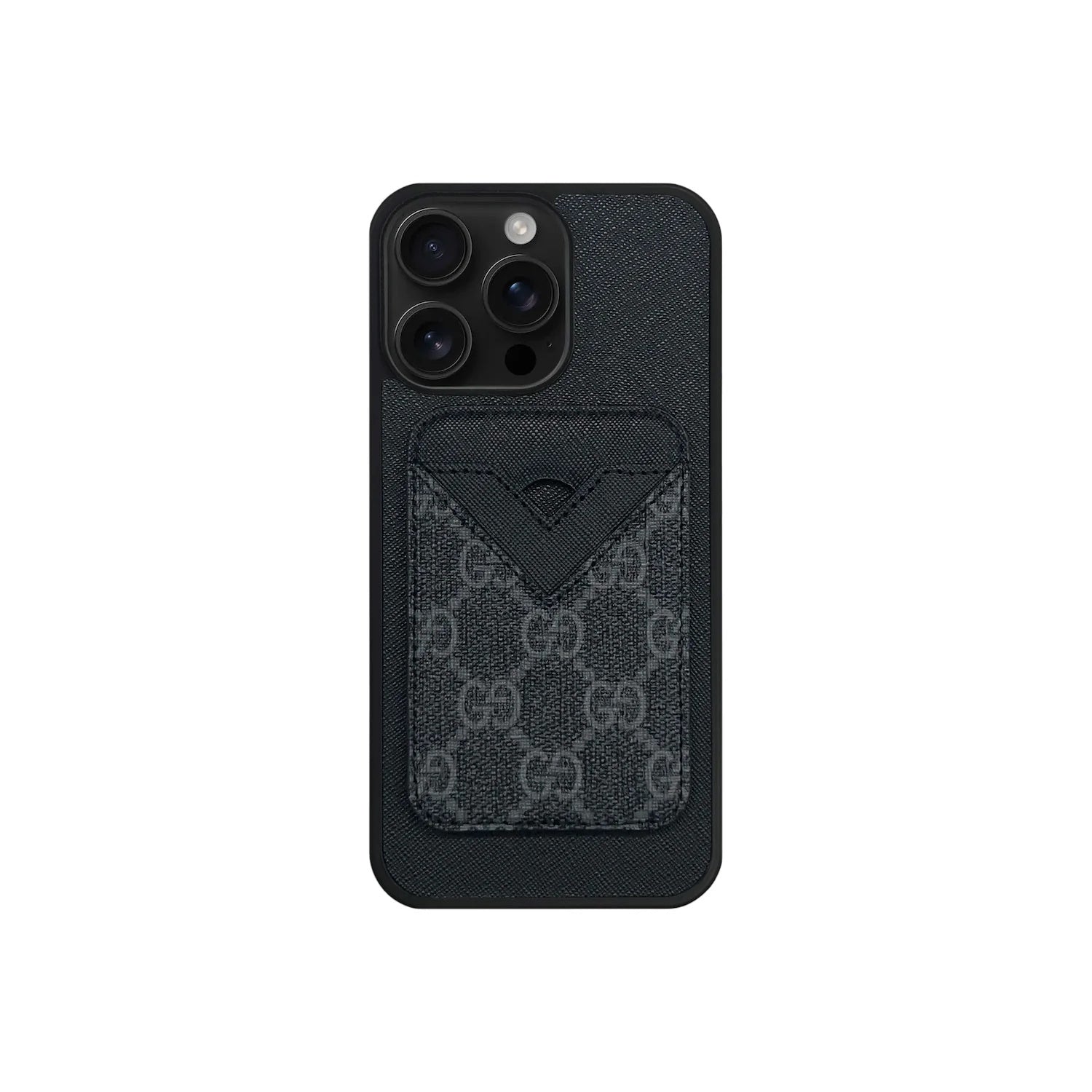 Retro Pattern Card Pocket iPhone Case Position 2