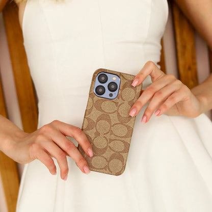 CCH Signature Monogram Canvas Case for iPhone 12-18 Series