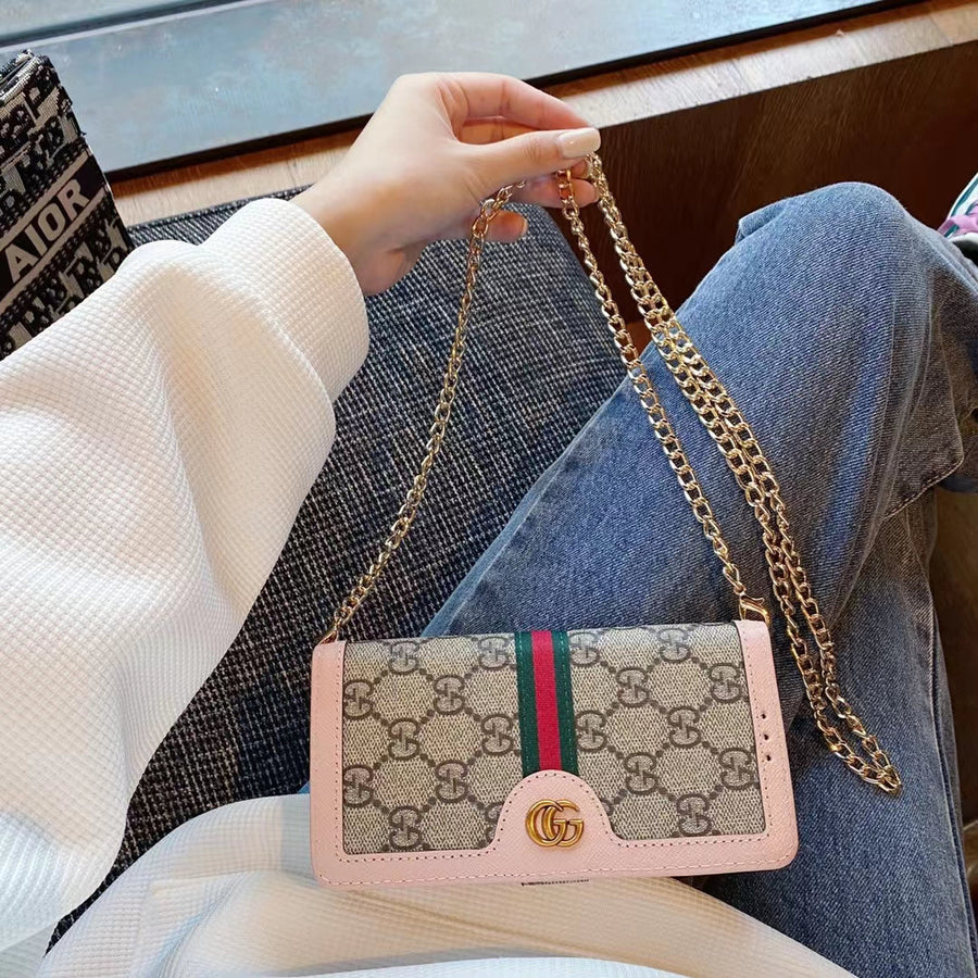 Luxury Phone Bag, Case, and Card Holder for Samsung Roxy New