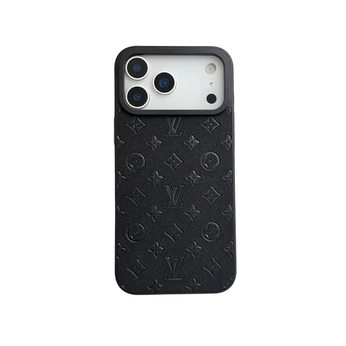 LV Embossed Monogram Matte Leather Case for iPhone 13-18 Pro & Pro Max