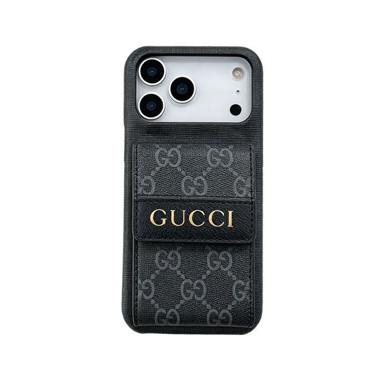 Stylish Fold Pocket Bar Designer Case - iPhone 12-18 Pro & Pro Max