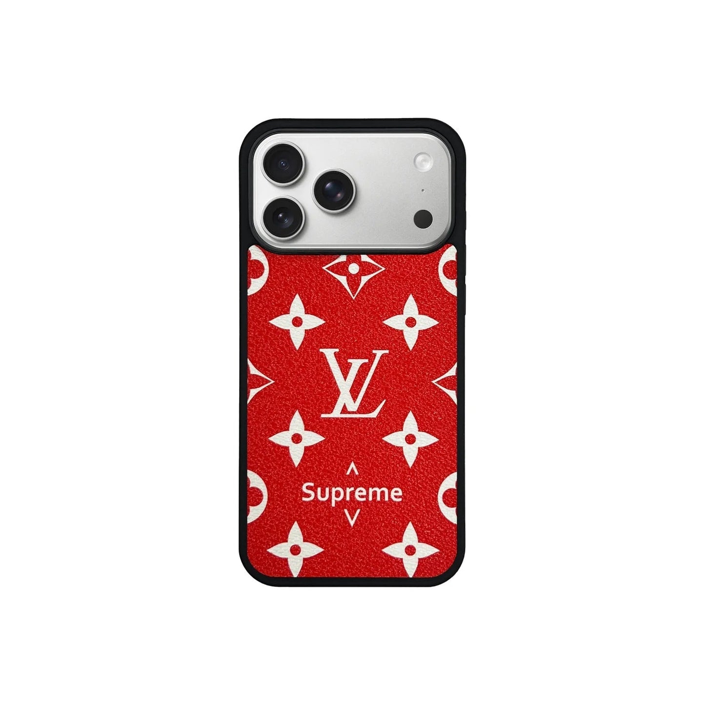 Retro Letter Red iPhone Case Position 1