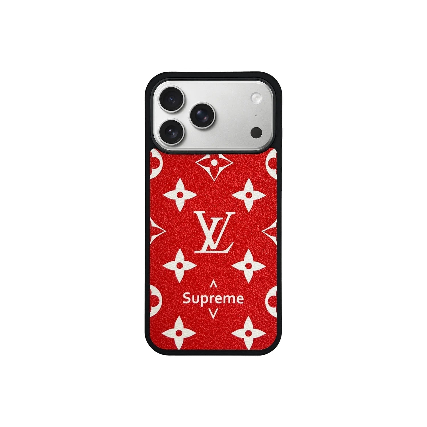 Retro Letter Red iPhone Case Position 1