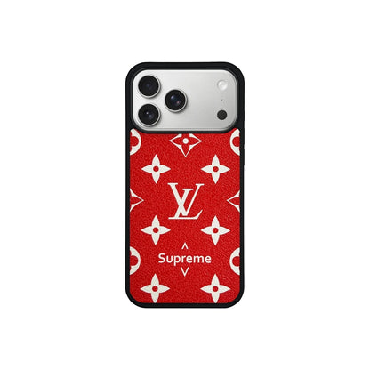 Retro Letter Red iPhone Case Position 1