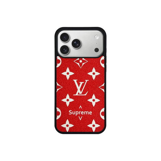 Retro Letter Red iPhone Case Position 1