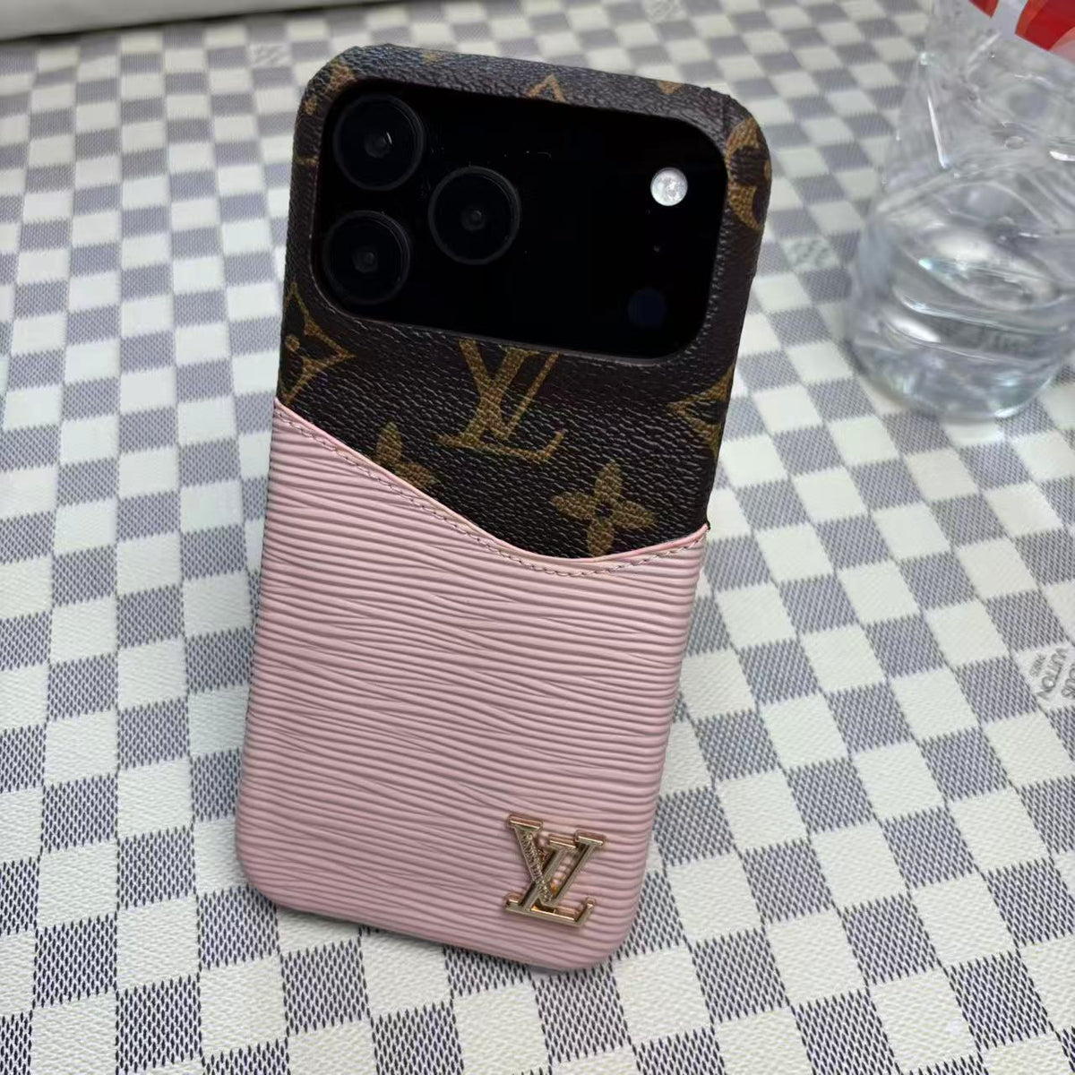 Leather Case with Card Holder for iPhone 12-18  Pro & Pro Max