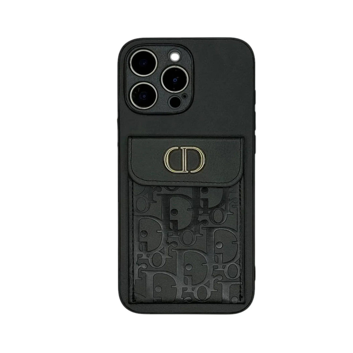 Dior Oblique Flap Pocket Leather Case For iPhone 12-18 Series