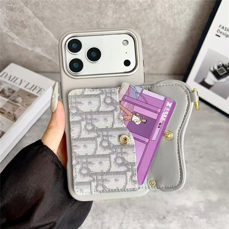 Clear Dior Oblique Case with Charm - iPhone 13-18 Pro & Pro Max