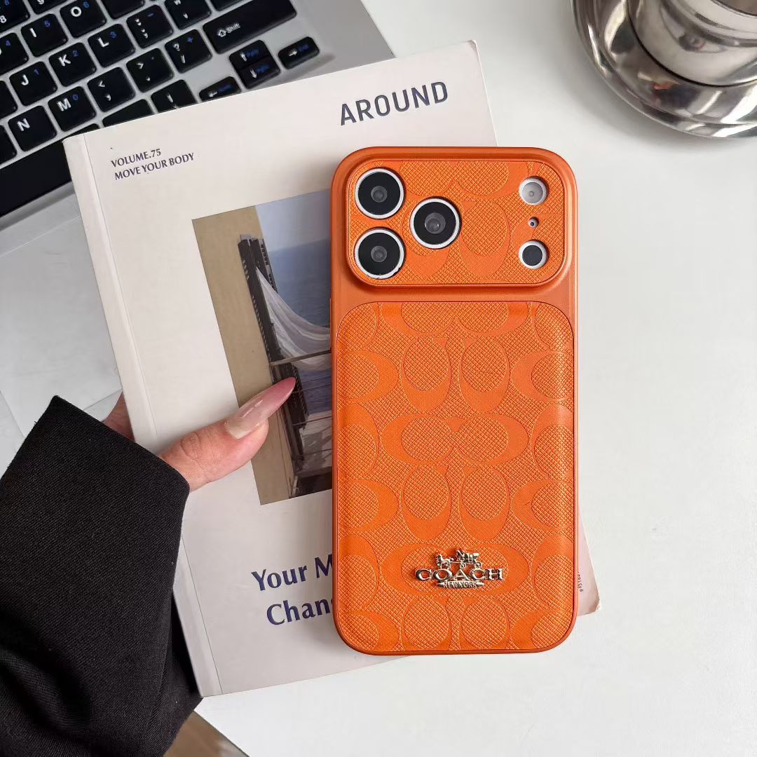Luxury Signature Leather Case - iPhone 12-18 Pro & Pro Max