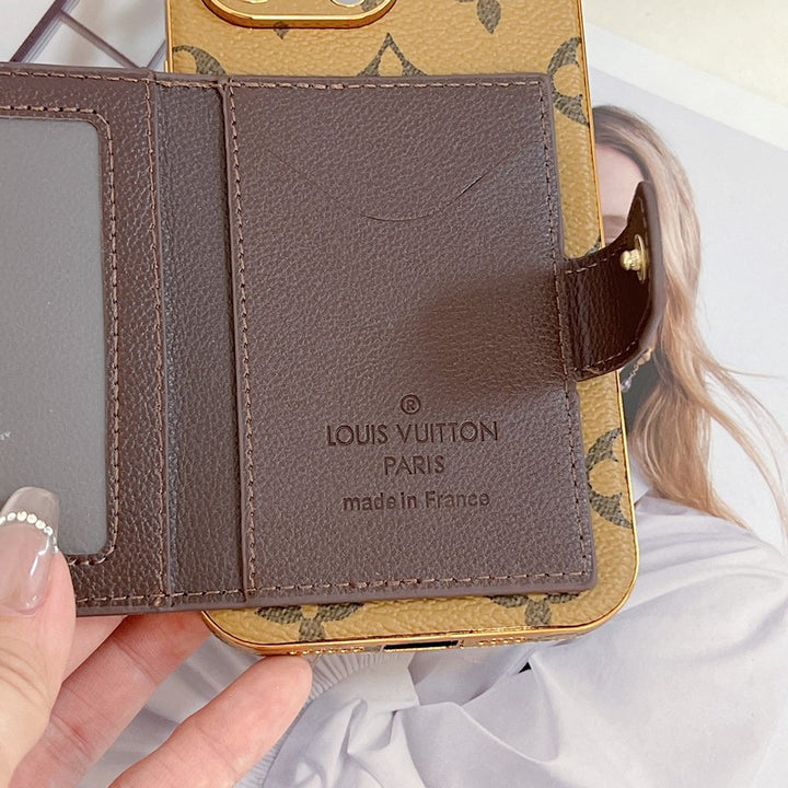 Luxury Classic Color Card Bag Apple iPhone Case 12-18 Pro & Pro Max