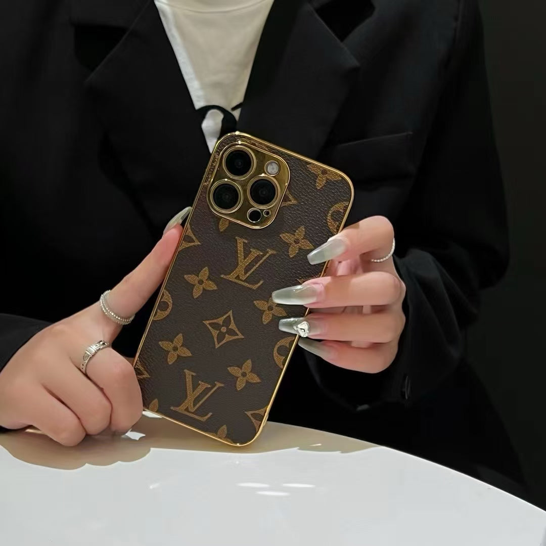 NEW DESIGN SOFT LUXURY IPHONE CASE FOR IPHONE 12-18 Pro & Pro Max