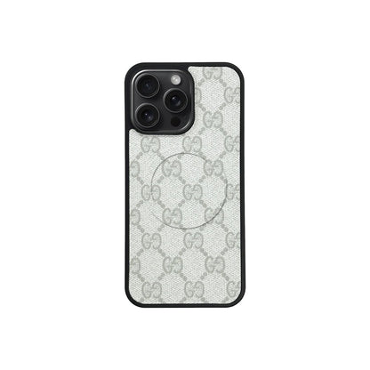 Retro White Full Coverage iPhone Case Position 4