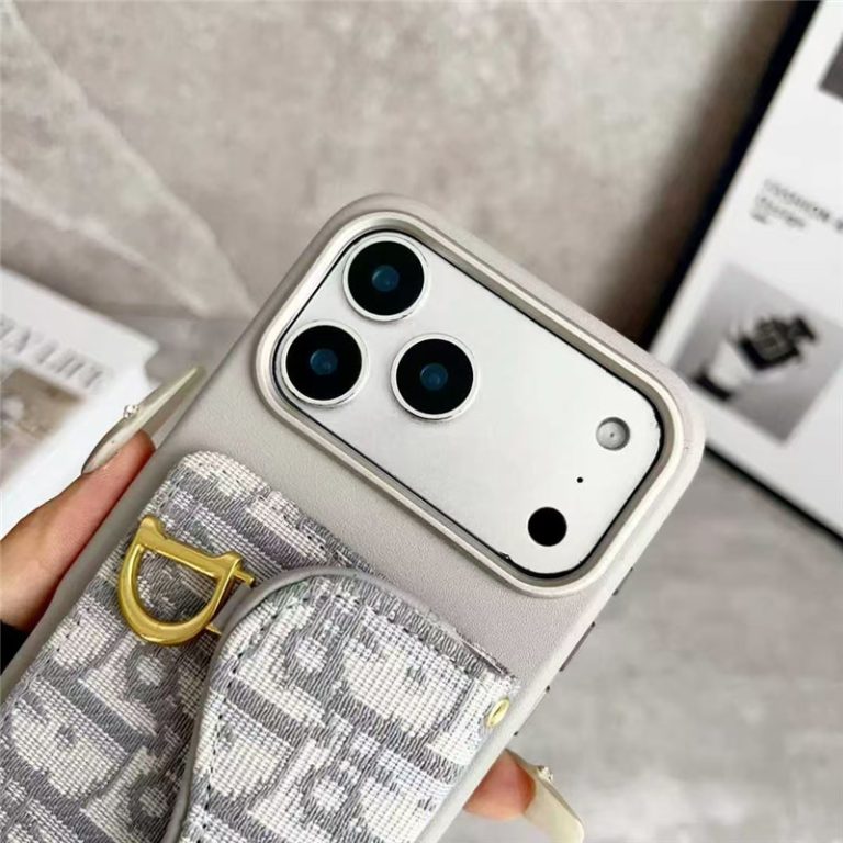 Clear Dior Oblique Case with Charm - iPhone 13-18 Pro & Pro Max