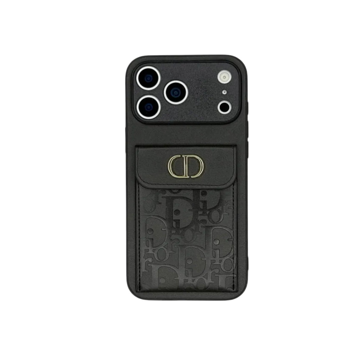 Dior Oblique Flap Pocket Leather Case For iPhone 12-18 Series
