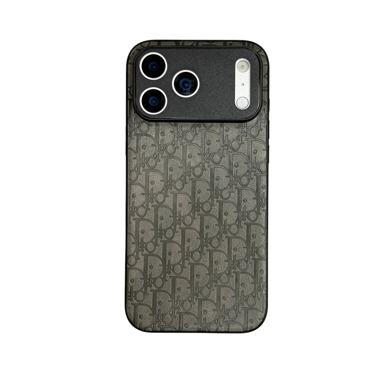 Dior Oblique Embossed Leather Case for iPhone 12-18 Series
