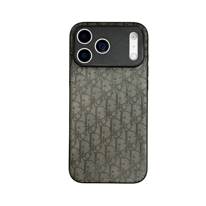 Dior Oblique Embossed Leather Case for iPhone 12-18 Series