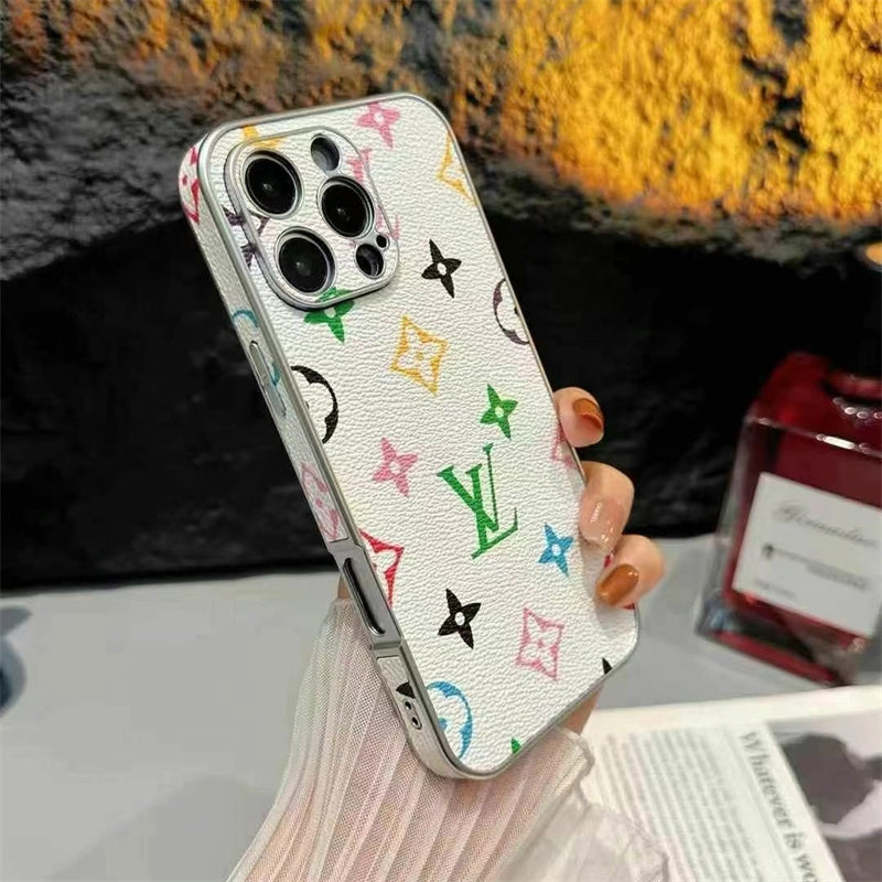 Luxury LV Leather Phone Case For iPhone 13-18 Pro & Pro Max