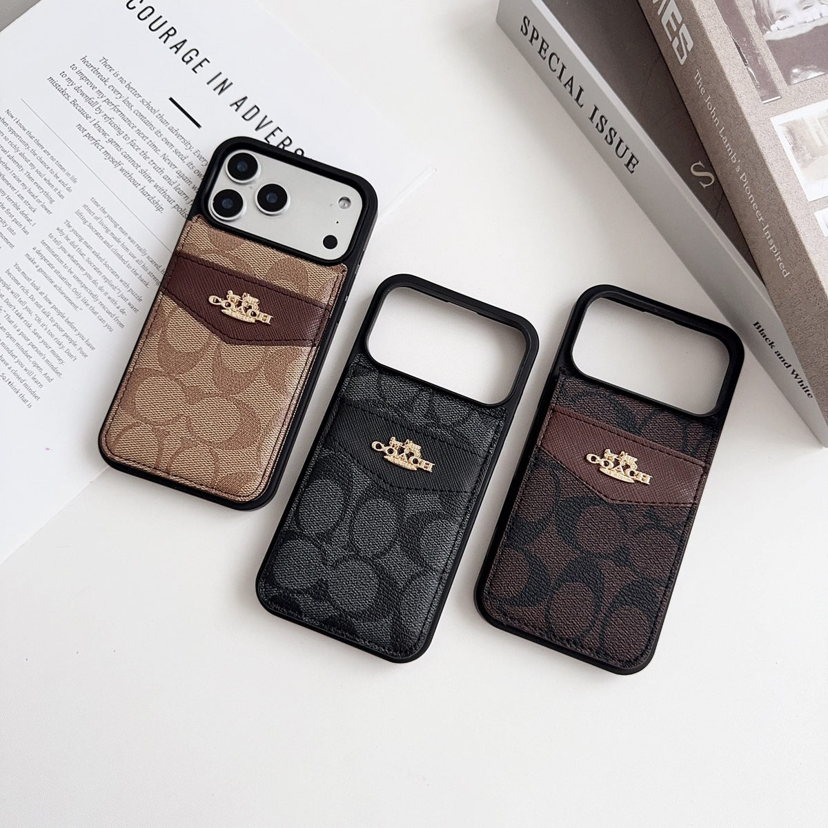 Premium Signature Card Holder Case - iPhone 12-18 Pro & Pro Max