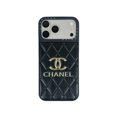 Luxury Leather Chanel Phone Case For iPhone 13-18 Pro & Pro Max