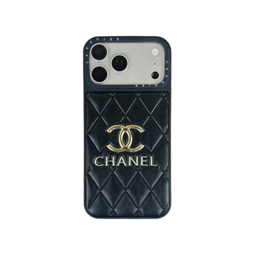 Luxury Leather Chanel Phone Case For iPhone 13-18 Pro & Pro Max