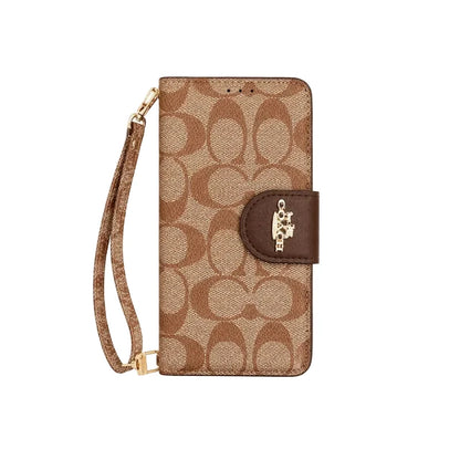 Luxury Wallet Case with Wrist Strap - iPhone 12-18 Pro & Pro Max
