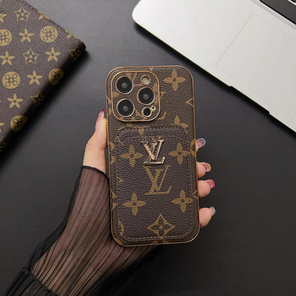 Executive Edition Card Holder Case - Classic Artisan Print & Hybrid Protection