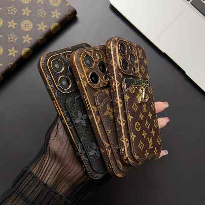 Executive Edition Card Holder Case - Classic Artisan Print & Hybrid Protection