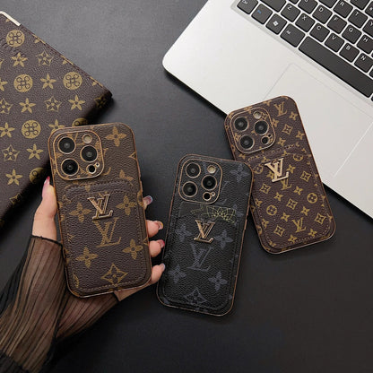 Executive Edition Card Holder Case - Classic Artisan Print & Hybrid Protection