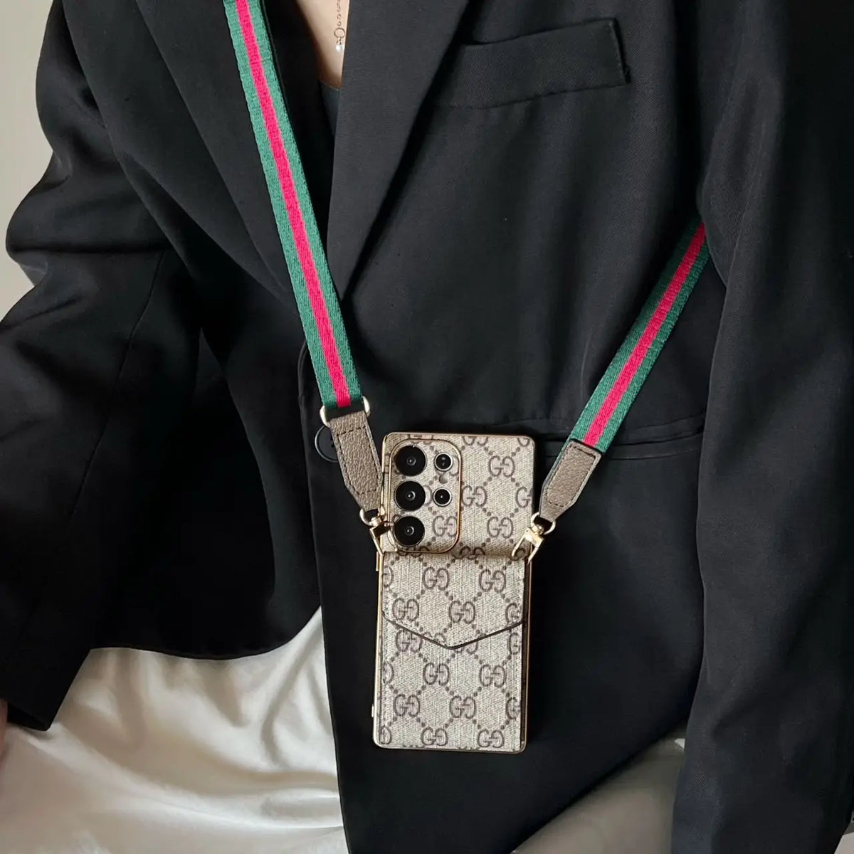 Crossbody LV Phone Case for Samsung Galaxy S22-S26 Series