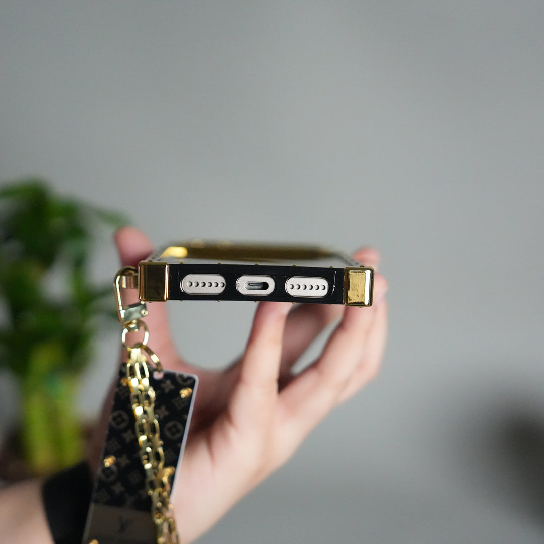 Luxury Brand Shiny Trunk Case For iPhone 17-12
