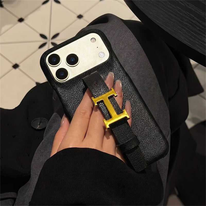 Designer Strap Buckle Luxury Case - iPhone 12-18 Pro & Pro Max